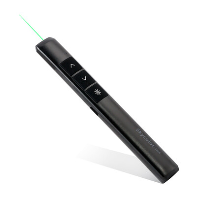 

Skycolor sky color T500 rechargeable hyperlink flip pen laser pen projection pen remote control pen demonstrator PPT flip pen texture black red light
