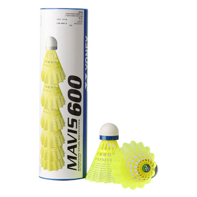 

Yonex YONEX badminton nylon ball -600 yellow plastic ball resistant to stable 6 Pack