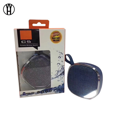 

WH C5 Wireless Bluetooth Speaker LED Night Light Outdoor Waterproof Mini Portable MP3 Audio Pluggable Card for iphone xiaomi
