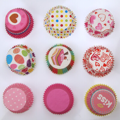 

【Jingdong Supermarket】 Jiekaiuo PVC tube high temperature oil paper cup Ma Fen cake paper cup baking supplies 100 * 2 color random release