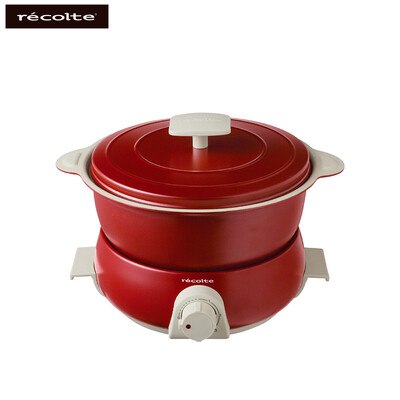 

Rickett recolte multi-function electric hot pot home portable mini cooking pot easy to clean student noodle pot Japanese RPD-3 R