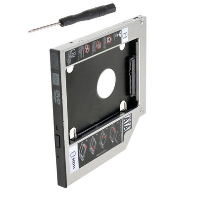 

25" SATA Aluminum 2nd Hard Disk Drive SSD HDD Caddy Adapter bay for Asus G74 G74J G74JH G74S G74SW G74SX Series laptop