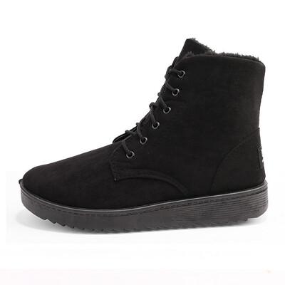 

Martin boots 2018 autumn new couple plus velvet short tube with anti-slip flat snow boots warm cotton boots mens cotton shoes