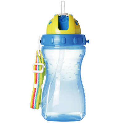 

Le Bao bobo sippy cup children leak-proof drinking cup student strap portable water bottle 400ml blue