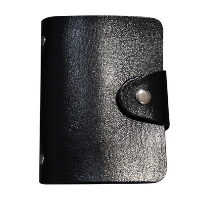 

MyMei Hot Slim Pu Leather Pocket Business ID Credit Card Wallet Holder for 24 Cards