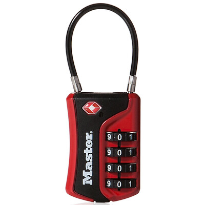 

Master masterLock password lock TSA customs lock luggage password padlock 4697D red