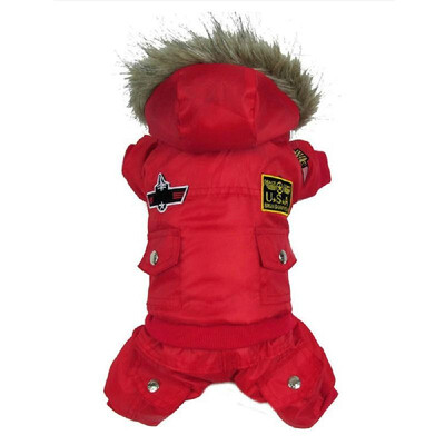 

Fall Winter Thicken Cotton XS S M L XL Jumpsuits Costume Pet Dog Supplies Soft Comfortable Warm Clothes