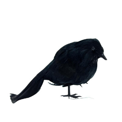 

Realistic Looking Birds Black Feathered Crows Halloween Decoration Artificial Crow Prop Decor Simulation Corbie