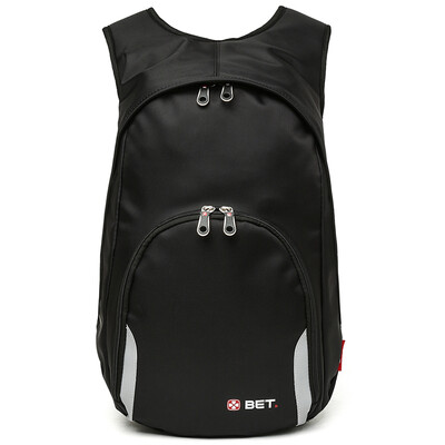 

BET 15.6-inch laptop shoulder bag neutral Korean trend personality men and women business leisure travel student backpack BT62032 black