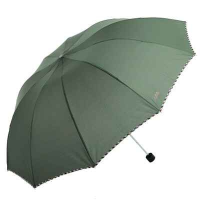 

Jingdong supermarket] Paradise umbrella folding sunny umbrella 3311E2 deep purple vinyl upgrade section sunscreen stained water a dry business umbrella