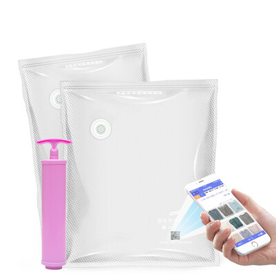 

TAILI intelligent two-dimensional code vacuum compression bag travel storage bag quilt clothes sorting bag 7 sets 2 extra large 4 with pump