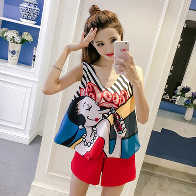 

Fashion Sexy Playful Suit Women BF Short-sleeved Shorts Careful Skirt Pants Small Fresh Two-piece