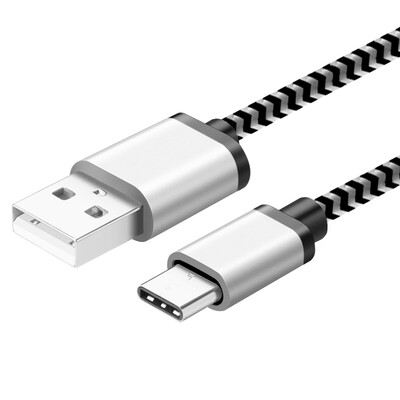 

Capshi Type-C кабель телефонной линии Р9 Huawei Эндрюс зарядный кабель 1 метр поддержки серебра веревку Huawei P10 / mate9 / Glory 8 / музыка / видео проса 5S