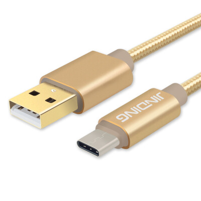 

JINDING JD-U09 Type-c3.1 revolving usb2.0 data cable charging line for music as millet 4c Meizu PRO5 a plus mobile phone (1 meter gold