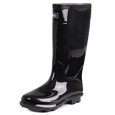 

Pull back rain boots men&39s tube waterproof anti-skid shoes shoes outdoor shoes sets of shoes HXL818 black tube 43 yards