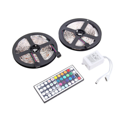 

10M 600LEDS 3528 SMD RGB 2X 5M светодиодные полосы света + 44 Key ИК-пульт дистанционного управления