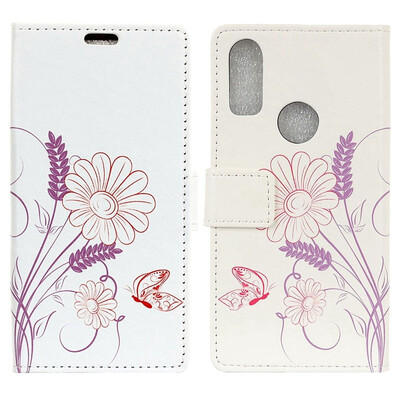 

MOONCASE BQ Aquaris X2 Pro Painted Leather Case - Pansy