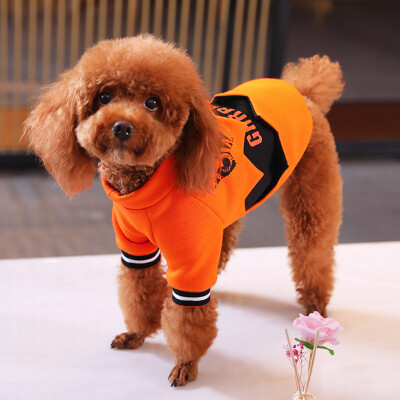 

Huayuan pets hoopet puppy sweater Bomei Taidi small dog pet clothes autumn&winter orange Halloween pumpkin loaded