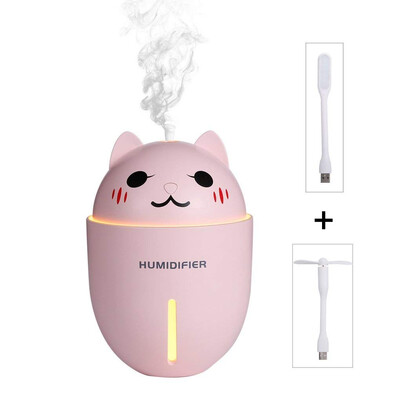 

Mini Air Humidifier Cool Mist Humidifier Portable mini Humidifiers with Light&USB Fan Humidifiers for Bedroom Desk Office