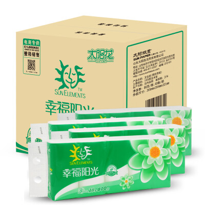 

Happy sun sunflower roll 3 layer * 80 g * 40 rolls of non-core toilet paper (FCL sales)