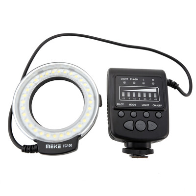 

MEIKE MEIKE MK-FC100 single-contact ring fill light energy-saving LED light adapter Canon Nikon Bin Fuji