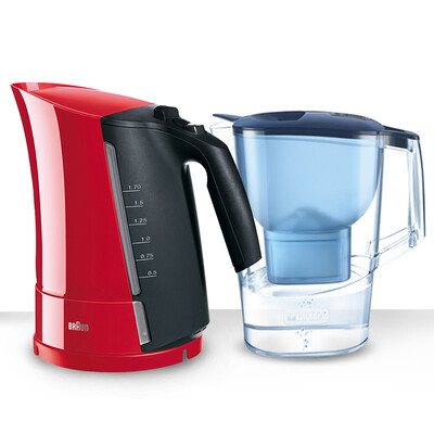 

Braun Braun electric kettle imported 17L home heating kettle 24L filter kettle Bi Rande customized WK300 red