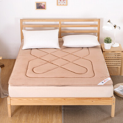 

Yu Guang Home Textiles Double Extra Bold Bed Матрасы Матрасы Flannel Bed Pad Tatami Матрасы Camel 180 * 200cm