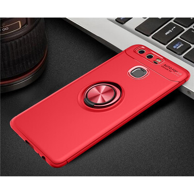 

Fivice Huawei P9 case TPU metal ring shell magnetic bracket soft shell