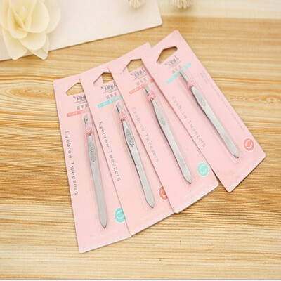

Tseoa Stainless steel eyebrow tweezers for flat&oblique eyebrow tweezers