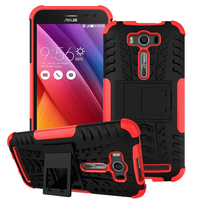 

Fivice Zenfone 2 Laser ZE500KL 50 inch Case TPU anti-fall tire pattern back clip bracket phone case