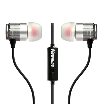 

Newman Newmine NM-JK12 metal universal earphone headset music game talk sports running headset earphone compatible mobile phone tablet computer&other gold