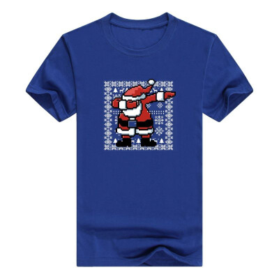 

Dabbing Santa Claus Ugly Christmas Sweater Themed Premium Crewneck Mens T-Shirt