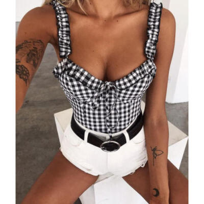 

2018 Women Fashion Summer Casual Tank Tops Vest Blouse Sleeveless Crop Shirt Lot