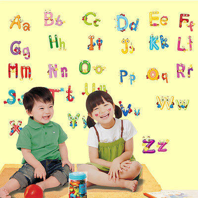 

Lettres Alphabet Stickers Grand Graphique Chambre Denfants Mur Crèche