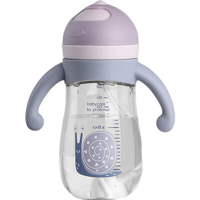 

Babycare drinking cup baby sippy cup childrens water cup leak-proof anti-fall fun cup 2860 Edo purple