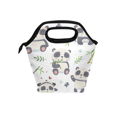 

Lunch Bag Tote Bag Bamboo Panda Travel Picnic Organizer Lunch Holder Handbags Lunch Bag Box