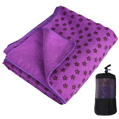 

Upanishad yoga shop towel widened 187 * 82cm sweat anti-skid yoga pad blanket with net bag water blue