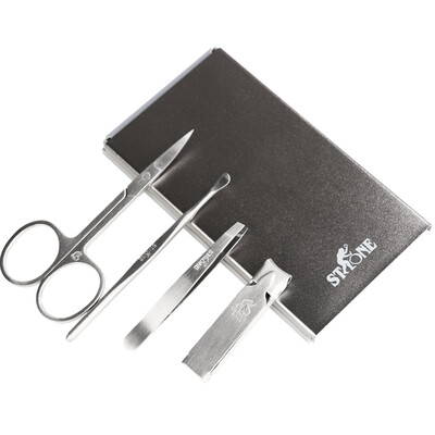 

Stington STONE Nail Knife Nail Scissors 4pcs Nail Scissors Set Folders Nail Clippers STD092C