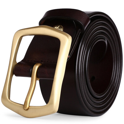 

Cattle Men Men Belt Needle Buckle Cuff Pants Men Casual Copper Button Belt Youth Belt 1850 Elegant Black