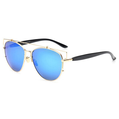 

CXSHOWE New Fashion Cat Eye Sunglasses Women Brand Designer Vintage Metal Sun Glasses Summer UV400 Glasses Oculos De Sol Feminino 9 colors