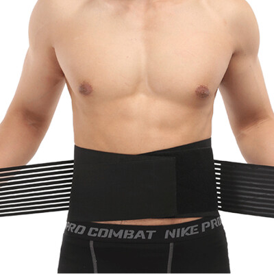 

LAC sports waist belt lumbar disc herring body fitness basketball men&women protective gear sports belt deep squat waist black  XL