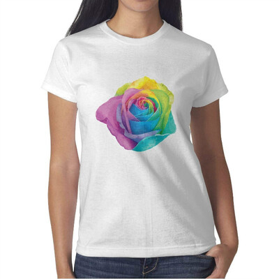 

Womens Hello Summer Flamingo Cotton T-Shirt Short-Sleeve Interesting tee
