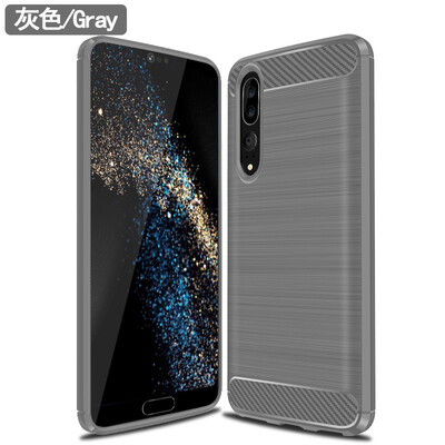 

Fivice HUAWEI P20 PRO case Brushed carbon fiber silicone anti-fall soft shell phone case