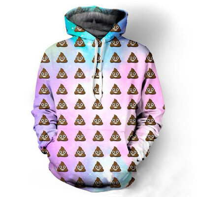 

QYDM021Mens Hoodie 3D Printed Women Pullover Sweater