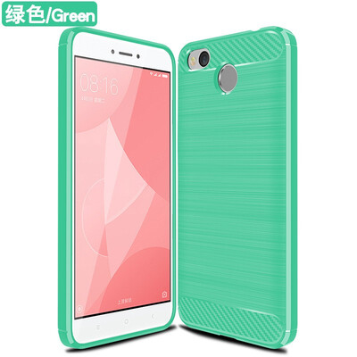 

Fivice XIAOMI Redmi 4X case Brushed carbon fiber silicone anti-fall soft shell phone case