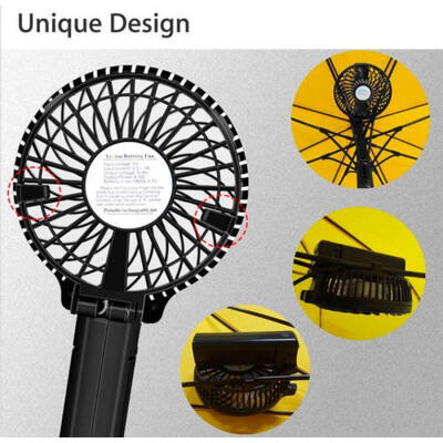 

Rechargeable Fan Air Cooler Mini Operated Hand Held USB 18650 Battery Portable