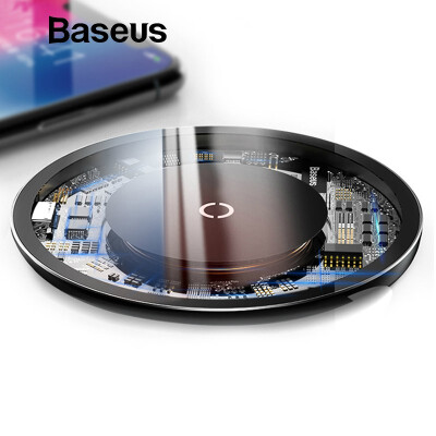 

Baseus 10W Qi Wireless Charger For iPhone  XR  Max X 8 Wireless Fast Charging for Samsung S9 S9 S8 Note 8 Xiaomi