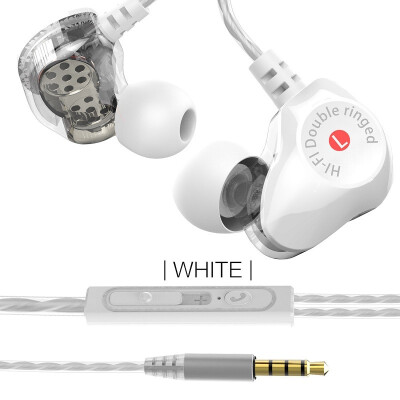 

STONEGO Stereo In-Ear Earphones Dual Driver Headphones Runner Headset Sweatproof Earbuds Heavy Bass HD Sound Wired Control wMic