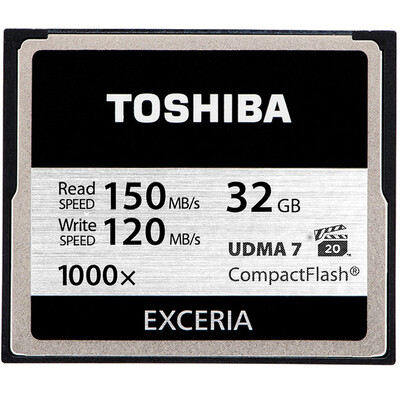 

Toshiba (TOSHIBA) EXCERIA CF-карта 64G экстремальная мгновенное скорость чтение 150M 120M +1000 скорости записи / ВПГ-20