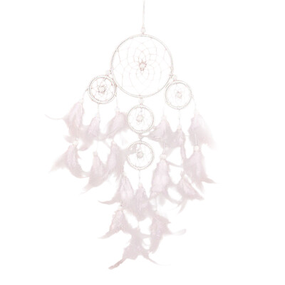

UpperX White Dream catcher Wind Chimes Indian Style Feather Pendant Dream Catcher Gift